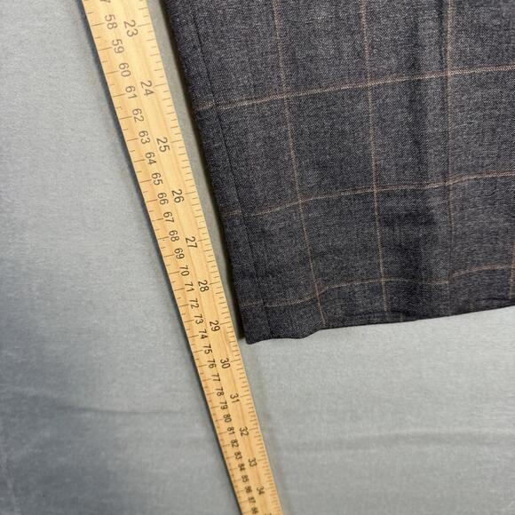 Lauren Ralph Lauren Dress Pants Mens 44x30 Gray Plaid 100% Wool Classic Fit - Picture 8 of 8